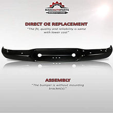 Load image into Gallery viewer, Make Auto Parts Manufacturing Step Bumper Face Bar Black Steel Rear For Chevrolet Express & For GMC Savana 1500 2500 3500 2003-2020 - GM1102553