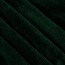 Load image into Gallery viewer, Exclusivo Mezcla Large Flannel Velvet Plush Throw Blanket - 50" x 70" (Forest Green)