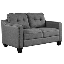 Load image into Gallery viewer, Harper & Bright Designs 3 Pieces Living Room Sets, Couch Set for Living Room with Sofa Loveseat and Armchair (Nail Trim - Grey)