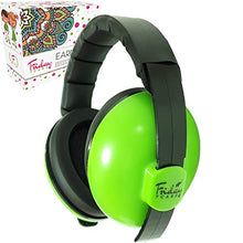 Load image into Gallery viewer, Baby Ear Protection (0-2+ Years) - Comfortable and Adjustable Noise Cancelling Baby Ear Muffs for Infants & Newborns | Baby Headphones Noise Reduction for Airplanes Fireworks Concert, Green
