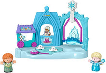 Load image into Gallery viewer, Disney Frozen Arendelle Winter Wonderland by Little People, ice skating playset with Anna and Elsa figures for toddlers and preschool kids