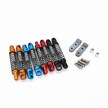 Load image into Gallery viewer, LNIMI for WPL D12 RC Truck Car Upgrades Parts Metal Rear Shock Absorber Damper with Mount Fixed Seat Accessories,Red