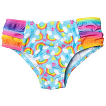 Load image into Gallery viewer, Paw Patrol Marshall Rubble Chase Big Girls 5 Piece Swimsuit Set: One-Piece Swimsuit Swim Rash Guard Tankini Top Bottom Skort Rainbow 8