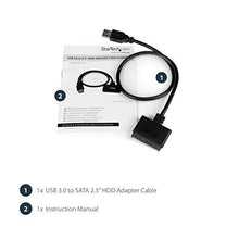 Load image into Gallery viewer, StarTech.com SATA to USB Cable - USB 3.0 to 2.5” SATA III Hard Drive Adapter - External Converter for SSD/HDD Data Transfer (USB3S2SAT3CB)
