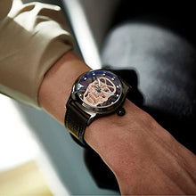 Load image into Gallery viewer, SURVAN WatchDesigner Japanese Quart Men Wrist Watch Luminous Skull Skeleton Black Leather Strap Men Watch Waterproof