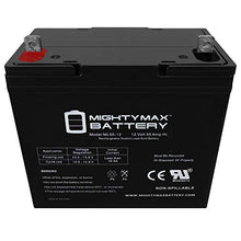 Load image into Gallery viewer, 12V 55Ah Power Boat Pontoon Electric Trolling Motor Deep Cycle Battery - Mighty Max Battery brand product