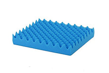 Load image into Gallery viewer, NOVA Medical Products Seat & Wheelchair Cushion, Convoluted “Egg Crate” Foam Cushion with Removable Cover, 16”W x 16”D x 3”Thick, Navy Blue Color (2652-3)