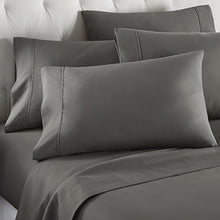 Load image into Gallery viewer, 6 Piece Hotel Luxury Soft 1800 Series Premium Bed Sheets Set, Deep Pockets, Hypoallergenic, Wrinkle & Fade Resistant Bedding Set(Queen, Gray)