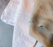 Load image into Gallery viewer, Baloo Removable Duvet Cover for Weighted Blankets - Soft, Premium, Breathable French Linen in White Color (60 x 80 Inches)