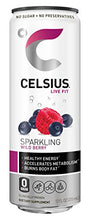 Load image into Gallery viewer, CELSIUS Essential Energy Drink 12 Fl Oz, Sparkling Wild Berry (Pack of 24)