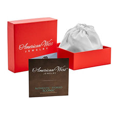 Load image into Gallery viewer, American West Sterling Silver Blue Turquoise Gemstone Cross Ring Size 7