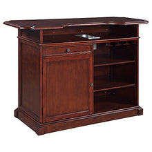 Load image into Gallery viewer, Hathaway Ridgeline 5' Home bar Set with Storage Mahogany