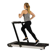 Load image into Gallery viewer, Sunny Health & Fitness ASUNA Space Saving Treadmill, Motorized with Low Profile, Speakers & Slim Folding - 8730,Black