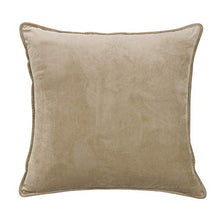 Load image into Gallery viewer, HiEnd Accents Fairfield Taupe Velvet Euro Sham Pillow Cover 26" x 26"