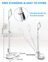 Load image into Gallery viewer, Electric Mop, Cordless Electric Spin Mop, Hardwood Floor Cleaner with Built-in 300ml Water Tank, Polisher with Led Headlight and Sprayer, Scrubber for Hard Floor & Tile, Powerful Cleaner and Waxing