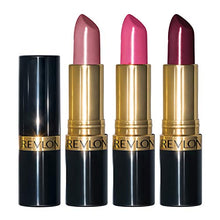 Load image into Gallery viewer, Lipstick Set by Revlon, Super Lustrous 3 Piece Gift Set, High Impact, Moisturizing, Cream Finish in Pink, Plum & Berry, Pack of 3