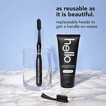 Load image into Gallery viewer, hello Manual Adult Toothbrush With Reusable Charcoal Modern Aluminum Handle & 4 Soft Replacement Heads, Bpa-free, 4 count