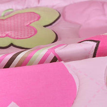 Load image into Gallery viewer, Wowelife Baby Pink Butterfly 7 Piece Baby Girl Bedding Crib Sets with Bumpers(Pink Butterfly)