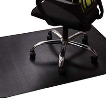 Load image into Gallery viewer, Office Chair Mat for Hardwood and Tile Floor, Black, Anti-Slip, Non-Curve, Under the Desk Mat Best for Rolling Chair and Computer Desk, 47 x 35 Rectangular Non-Toxic Plastic Protector, Not for Carpet