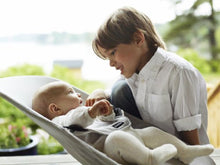 Load image into Gallery viewer, BabyBjörn Bouncer Balance Soft, Mesh, Silver/White (005029US)