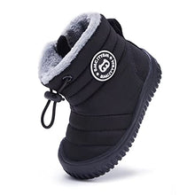 Load image into Gallery viewer, BMCiTYBM Baby Snow Boots Boys Girls Winter Infant Shoes Anti-Slip 6 9 12 18 24 Months Faux Fur Black Size 12-18 Months Toddler