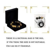 Load image into Gallery viewer, Chinese Feng Shui Bracelet 12 mm Feng Shui Black Obsidian Wealth Bracelet Elastic Wealth Bracelet with Pi Xiu Pi Yao for Attracting Good Luck and Wealth(J 12mm)