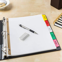 Load image into Gallery viewer, Avery 5-Tab Binder Dividers, Write & Erase Multicolor Big Tabs, 6 Sets (23076)