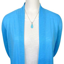 Load image into Gallery viewer, Sterling Silver Genuine Turquoise Necklace & Earrings Matching Set (Choose Style) (Turquoise)