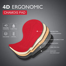 Load image into Gallery viewer, Przewalski Men's Cycling Bib Shorts, 4D Padded Compression Bike Tights Breathable Bicycle Pants UPF 50+, Classic Series, Black/S