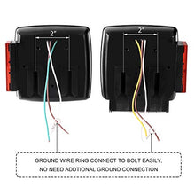 Load image into Gallery viewer, CZC AUTO 12V Submersible LED Trailer Tail Light Kit for Under 80 Inch Trailer Boat utility Trailer Waterproof (Trailer light kit)