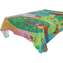 Load image into Gallery viewer, ALAZA Wild Animals Forest Fox Bear Bee Tablecolth Table Cover for Party Dining Room Kitchen Decor,54 X 54,Stain and Wrinkle Resistant Washable Rectangle Table Cloth