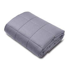 Load image into Gallery viewer, GSLE Weighted Blanket (Grey, 48"x72" Twin Size 12 lbs), Hypoallergenic Cozy Heavy Blanket - Say Goodbye to Restlessness, Usher in a Era of Peace and Fresh Sleep