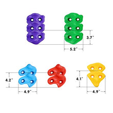 Load image into Gallery viewer, 12 Ninja Tree Climbing Holds for Kids Climber, Adult Climbing Rocks with 6 Ratchet Straps for Outdoor Ninja Warrior Obstacle Course Training