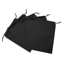 Load image into Gallery viewer, FEESHOW Large Size Adult Game Toys Lint Drawstring Storage Bag- Light weight Black 5PCS one size