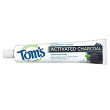 Load image into Gallery viewer, Tom's of Maine Fluoride-Free Activated Charcoal Whitening Toothpaste, Peppermint, 4.7 oz. 3-Pack