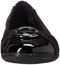 Load image into Gallery viewer, Clarks Women's Gracelin Wind Dress Flat Ballet, Black Leather/Synthetic, 60 M US