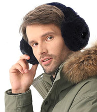 Load image into Gallery viewer, Telepepe Heated Ear Warmer for Winter (Navy Blue)