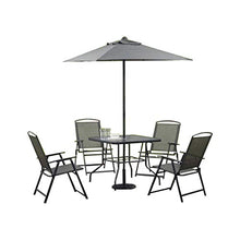 Load image into Gallery viewer, Mainstays Albany Lane 6-Piece Folding Seating Set (Gray)