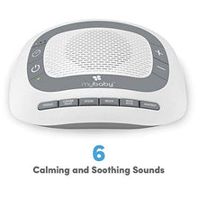Load image into Gallery viewer, White Noise Machine for Babies | 6 Soothing Lullabies for Newborns, Sound Therapy for Travel, Relaxing, Kids, Newborns, Toddlers | Baby Songs, Adjustable Volume, Auto-off Timer | MyBaby SoundSpa