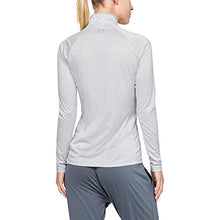 Load image into Gallery viewer, Under Armour Women's Tech Twist ½ Zip Long-Sleeve Pullover , Halo Gray (014)/Metallic Silver , X-Large