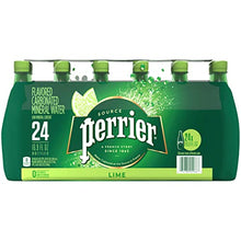 Load image into Gallery viewer, Perrier Lime Flavored Sparkling Water, 16.9 FL OZ Plastic Water Bottles (24 Count)