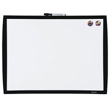 Load image into Gallery viewer, Quartet Magnetic Whiteboard, 17" x 23" Small White Board for Wall, Dry Erase Board for Kids, Perfect for Home Office & Home School Supplies, 1 Mini Dry Erase Marker, 2 Magnets, Black Frame (34608-BK)