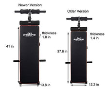 Load image into Gallery viewer, Sit Up Bench Adjustable Workout Foldable Bench Fitness Equipment for Home Gym Ab Exercises New Version