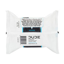 Load image into Gallery viewer, DUDE Face & Body Wipes (3 Packs, 30 Wipes Each) Unscented for Sensitive Skin Infused with Refreshing Sea Salt & Soothing Aloe, Moisturizing Face Cleansing Cloths for Men