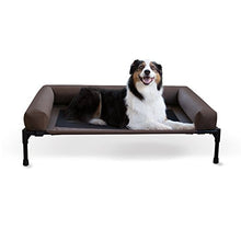 Load image into Gallery viewer, K&H PET PRODUCTS Original Bolster Pet Cot Elevated Pet Bed Chocolate/Mesh, Large