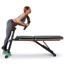 Load image into Gallery viewer, PERLECARE Adjustable Weight Bench for Full Body Workout - All-in-One Durable Exercise Bench Holds up to 772 lbs, Foldable Flat/Incline/Decline Workout Bench with Two Exercise Bands for Home Gym