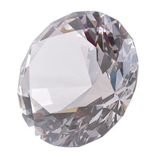 Load image into Gallery viewer, LONGWIN 80mm(3.1 inch) Crystal Diamond Paperweight Jewels Wedding Decorations Christmas Centerpieces Home Decor (Clear)