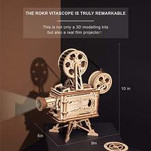 Load image into Gallery viewer, ROKR 3D Wooden Puzzles DIY Model Building Kits for Adults Mechanical Craft Kits Vitascope Birthday Gift for Friends and Family