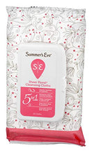 Load image into Gallery viewer, Summer's Eve Cleansing Cloths | Sheer Floral |32 Count | Pack of 4 | pH-Balanced, Dermatologist & Gynecologist Tested, 32 Count (Pack of 4)