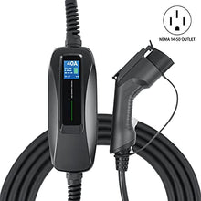 Load image into Gallery viewer, Lectron 240V 40 Amp Level 2 EV Charger with 18ft Extension Cord J1772 Cable & NEMA 14-50 Plug